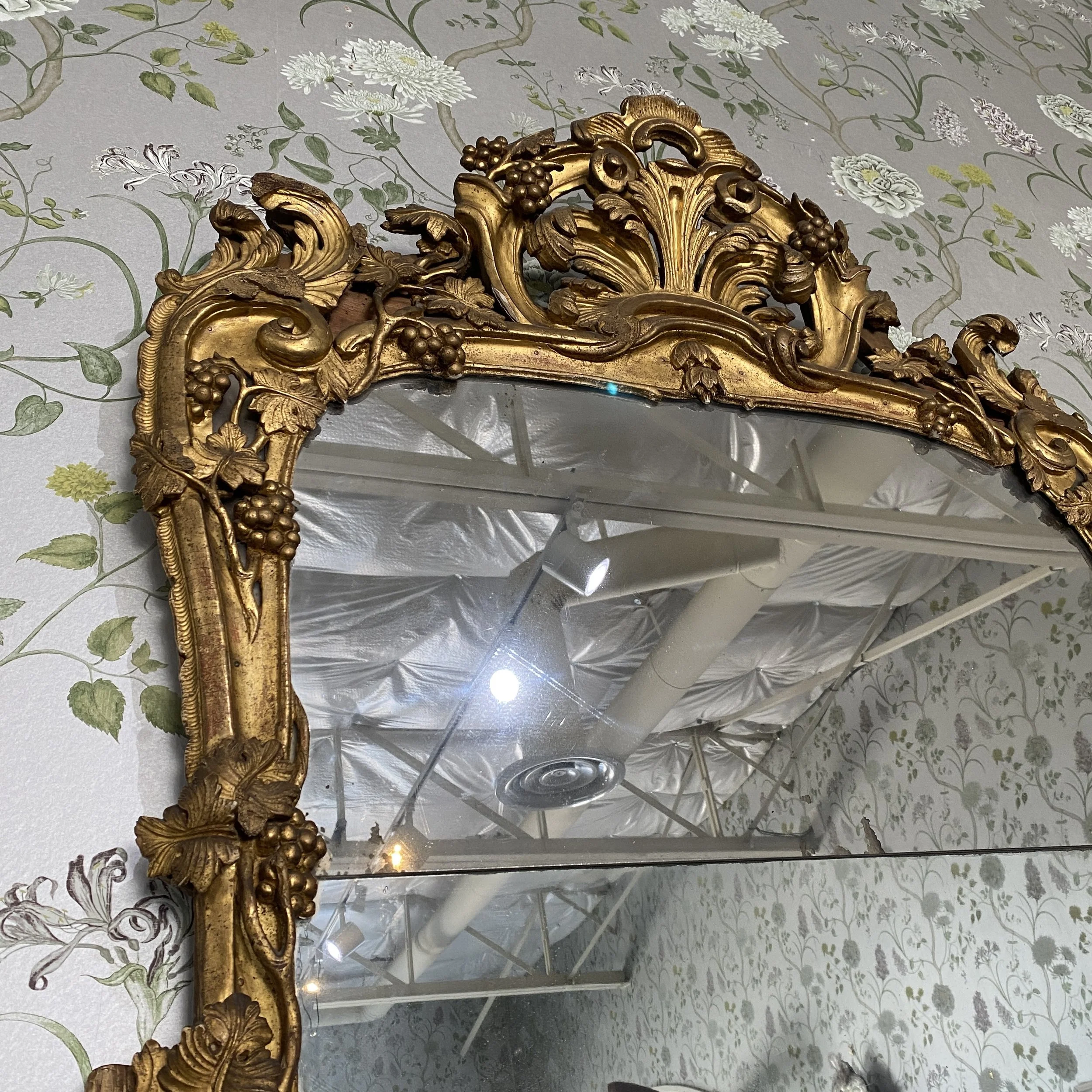 An Exceptional Large Louis XVI Period Provencal Mirror, South of
